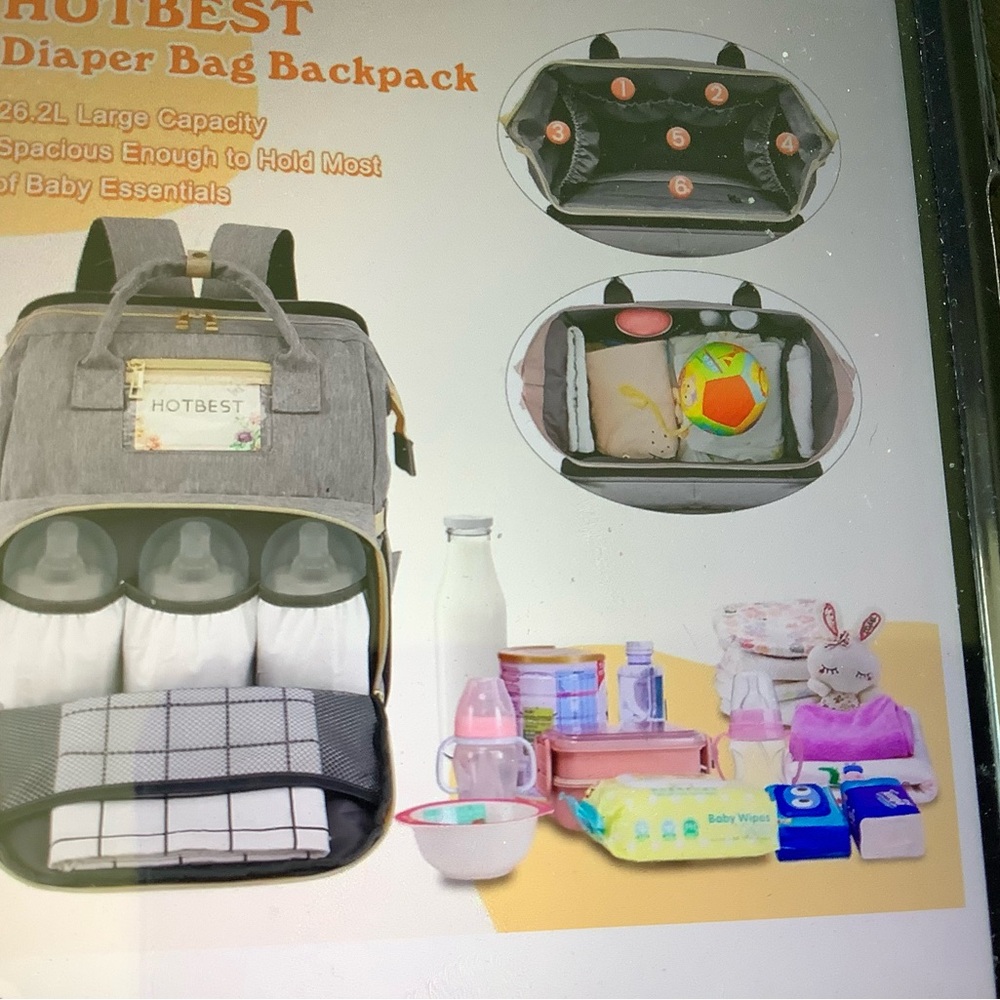 HOTBEST Diaper backpack multifunction travel bag unisex New - Picture 8 of 11